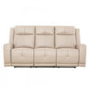 Hollis 78 in. Upholstered Reclining Condo Sofa - Taupe