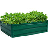 Costway 40\"x32\" Patio Raised Garden Bed Vegetable Flower Plant Dark Green New