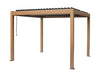 Vikos 10 X10 Aluminum Stand Alone Pergola Wood Finish