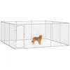 PawHut Dog Playpen Outdoor, Walk-in Dog Run Kennel Puppy Exercise Pen Indoor Outdoor with DIY Door and Galvanized Steel Frame, for Small Medium Large Breeds, 15.1' x 15.1' x 6'