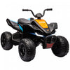 Aosom Mclaren Mcl 35 Liveries Licensed 12v Kids Atv Quad, 4 Wheeler Battery Powered Ride-On Electric Vehicle With Slow Start, Music Mp3, Headlights, Suspension Wheel, Boys And Girls, Black