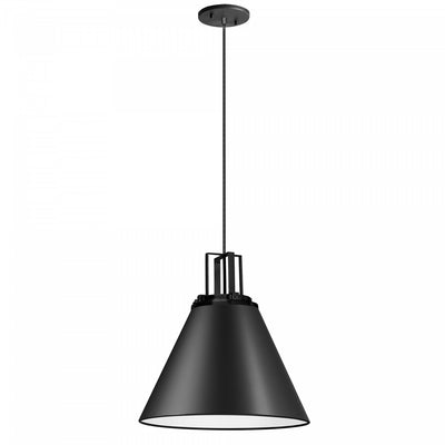 Dainolite Sonus 1 Light Pendant Matte Black Lamp|Luminaire suspendu Sonus de Dainolite avec fini noir mat et 1 ampoule