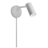 Dainolite Stanly 1 Light Wall Swing Arm Spotlight Matte White Lamp