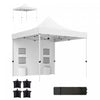 Outsunny 10' X 10' Heavy Duty Pop Up Canopy Tent, Upf50+, White