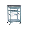 Clarke Kitchen Bar Cart - Blue