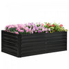 Outsunny Raised Garden Bed, 71\" X 35\" X 23\" Galvanized Steel Planters For Outdoor Plants With Multi-reinforced Rods For Vegetables, Flowers And Herbs, Black