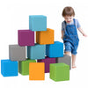 Soozier 12 Piece Foam Blocks, Soft Play Equipment For Kids, Climbing Toys For Toddlers, Safe Play Structures For Preschooler Baby Learning Development, Dark Colour