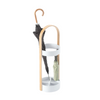 Umbra Modern Steel Bellwood Umbrella Stand - White and Natural