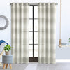 Paraiso Ivory Grey Grommet Curtain Panel - 52\" X 84\"