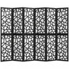 HOMCOM 6 Panel Room Divider, 5.6 FT Lightweight Privacy Screen, Black