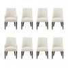 Beever Modern 8-Piece Dining Chair Set in Cream