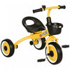 Qaba Tricycle For Toddler 2-5 Year Old Girls And Boys, Toddler Bike With Adjustable Seat, Basket, Bell, Yellow