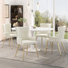 Sophia Modern 5pc Dining Set with table and Chairs,Beige Dining Room Set