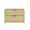 Grace Modern 28\" Nightstand in Natural Oak and Gold