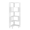 Prepac Nordik Corner Bookcase - White