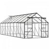 Outsunny Aluminum Greenhouse Polycarbonate Greenhouse with Rain Gutter