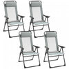 Outsunny Set Of 4 Camping Chairs,grey