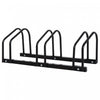 Soozier 3-bike Bicycle Floor Parking Rack Cycling Storage Stand Black