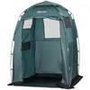 Outsunny 60\" X 60\" X 82\" Shower Tent Extra Wide Changing Room Privacy Portable Camping Shelters With Windows & Floor Mat, Green