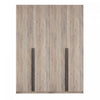Lee Modern 2-Piece Wardrobe Closet in Rustic Gray Armoire