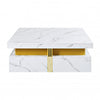 Marcia 43.3\" Square Engineered Wood Coffee Table With Storage Drawers, White