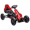 Aosom Electric Powered Ride-On Go Kart, 12v Outdoor Racer Car For Kids, With Forward Backward, Adjustable Speed, Ages 3-8 Years Old, Red