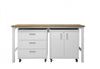 Fortress Modern 3-Piece Garage Set in White Garage Storage