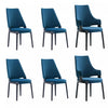 Kara Modern 6-Piece Dining Chair Set in Blue