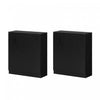 Arum Set Of 2 Sideboards With 2 Doors Black Oak - South Shore