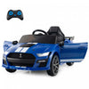 Costway 12v Licensed Ford Mustang Shelby Gt500 Kids Ride On Car With Remote Control Navy