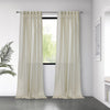 Habitat Bolton Linen Light Filtering Dual Header Curtain Panel - 52 x 95