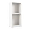 Bestar Florence 35\" Modular Double Hanging Closet System with LED Light - White