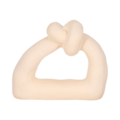 Sand Glaze Ceramic 11" Knot with Open Cut-Out - Ivory|Nœud de 11 po en céramique avec glacis de sable et découpe - ivoire