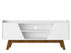 Manhattan Comfort Mid-Century Modern Marcus 53.14\" TV Stand with Solid Wood Legs - White