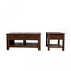 Strauss Lift-top Coffee & End Table Brown, Set Of 2 Occasional Table Package