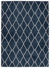 August Navy-White Area Rug - 5'3\" x 7'3\"