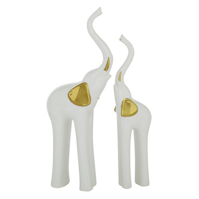 Ceramic 14" Elephant - Set of 2|Éléphant de 14 po en céramique - ensemble de 2