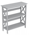 32” Console Table With 2 Storage Shelves - Light Grey