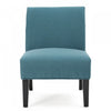 Oliver Linen-look Fabric Accent Chair With Rubberwood Legs - Teal