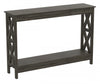 47” Console Table With 1 Shelf - Dark Grey