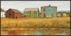 Lake Houses Framed Acrylic Touch Art - 25\" x 49\"
