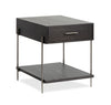 Corrall 20\" End Table with Storage - Dark Briarsmoke