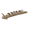 12\" Carrol Pea Pod Statuary - Gold