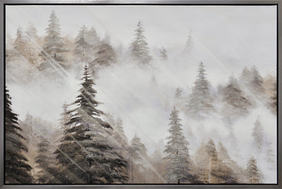 Tree Line Framed Acrylic Painting - 31.5" x 47.5"|Peinture acrylique encadrée « Tree Line » - 31,5 po x 47,5 po