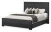 Soren Panel Bed with Headboard & Frame, Graphite Grey - Queen Size
