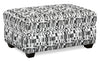 Made in Canada Customizable Sofa Lab Trunk 39\" Fabric Storage Ottoman – Noir Accent Fabric