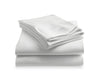 LUSOME Temperature Regulating 4-piece Cotton Split King Sheet Set – White