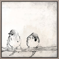 Gathering II Framed Canvas - 22