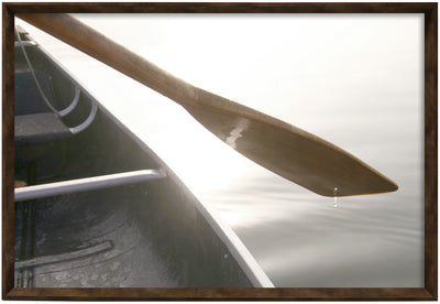 Boats Paddle Framed Linen Finish - 25" x 37"|Œuvre d’art encadrée au fini lin « Boats Paddle » - 25 po x 37 po