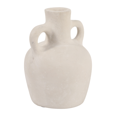6.5” Contemporary Boho Bud Vase – Ivory | Vase à fleurs contemporain Boho de 6,5 po en céramique - ivoire